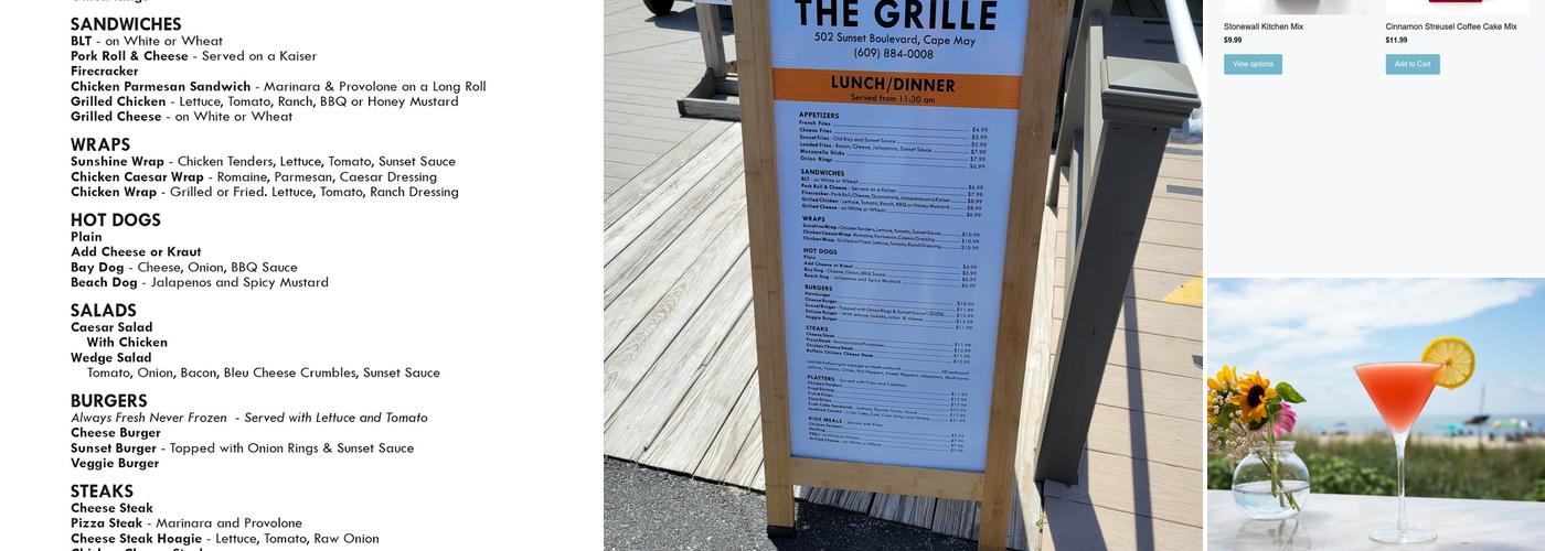 Fish House Menu