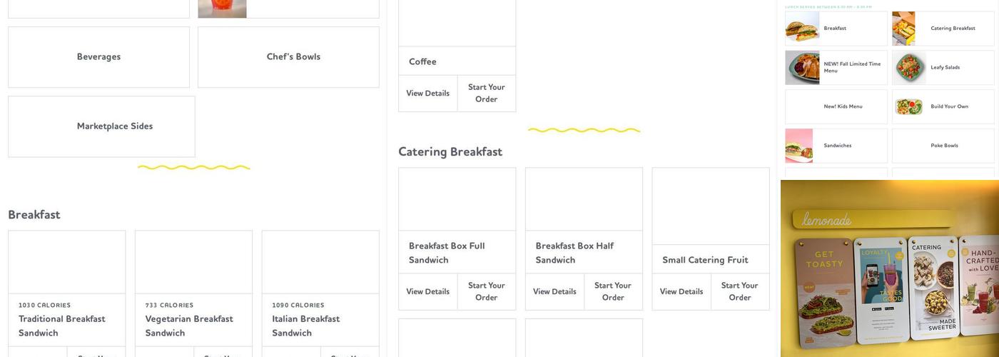 Lemonade Restaurant Menu