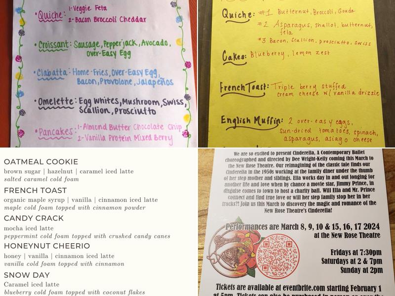 Iron Cafe Menu