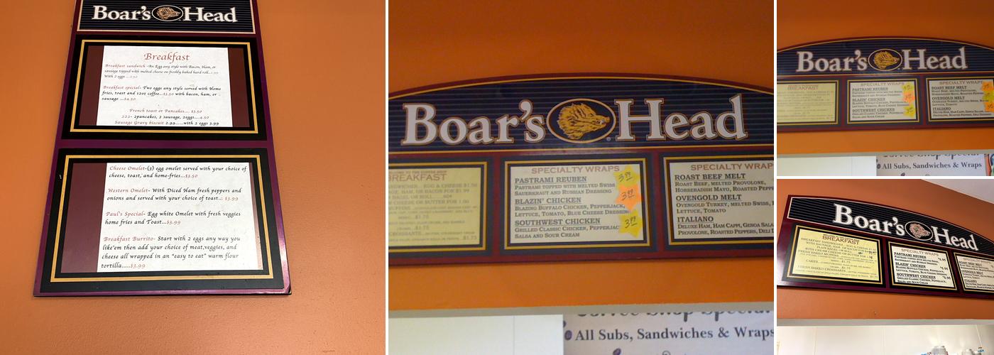 B&B Coffee Shop Menu