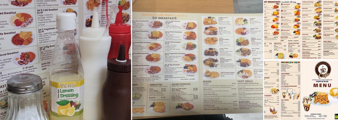 Bedford Cafe Menu