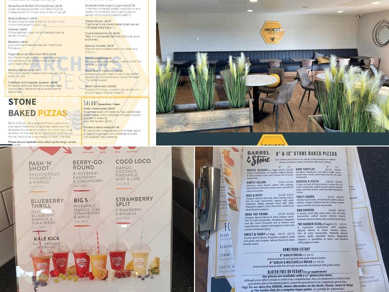 Archers Rest Cafe Bistro Menu
