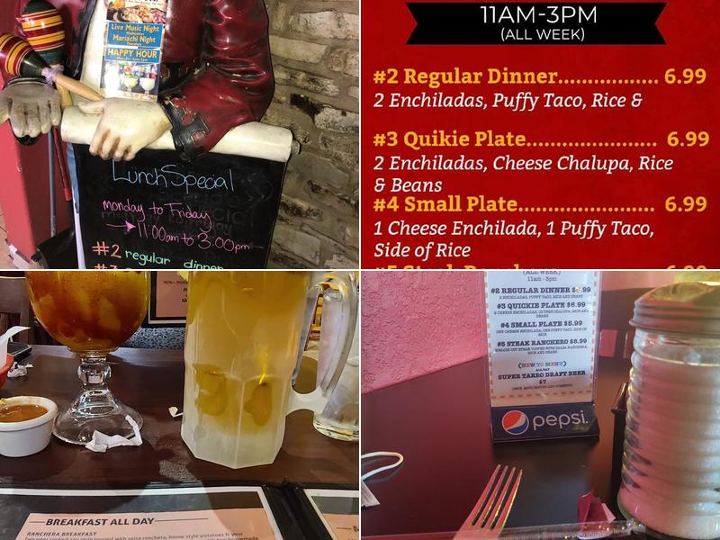 El Tipico Restaurant Menu