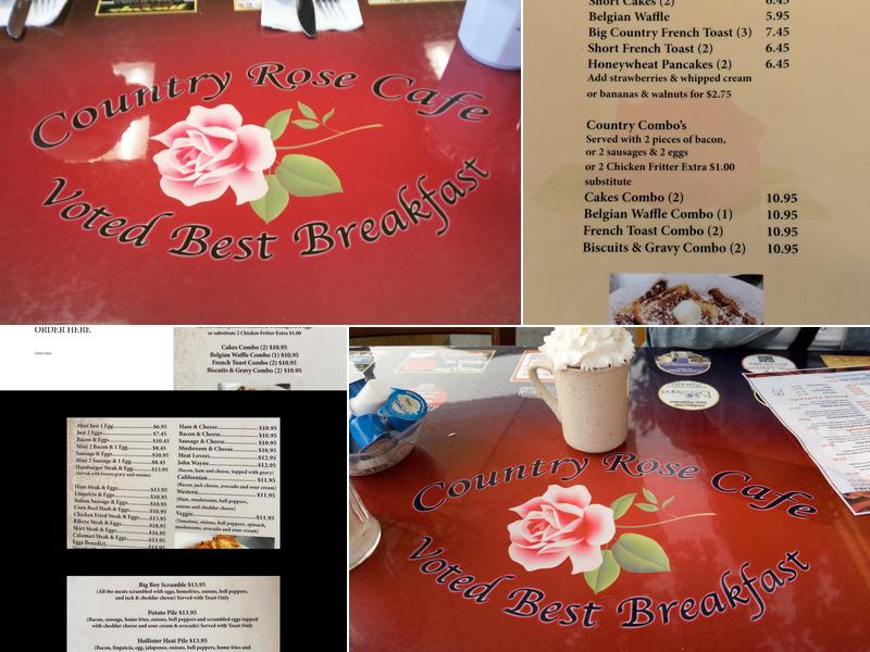Country Rose Café Menu