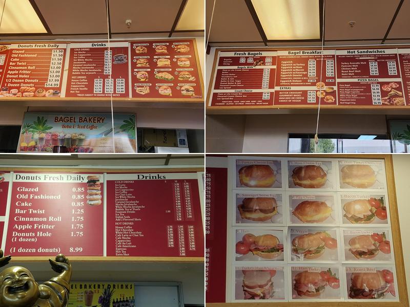 Bagel Bakery Menu