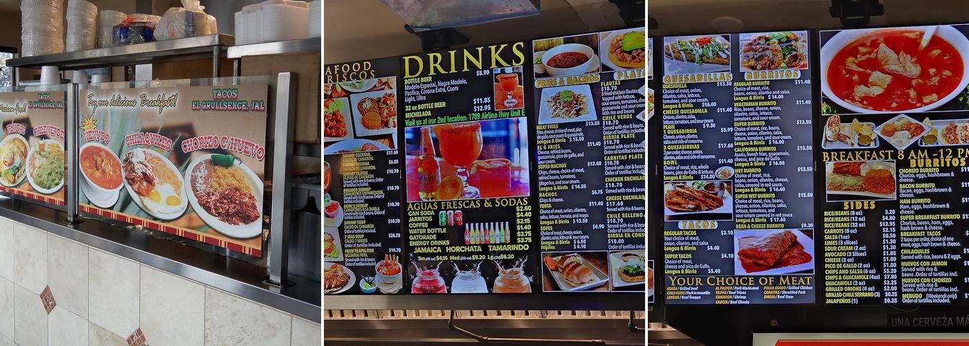 El Grullense Jal Menu