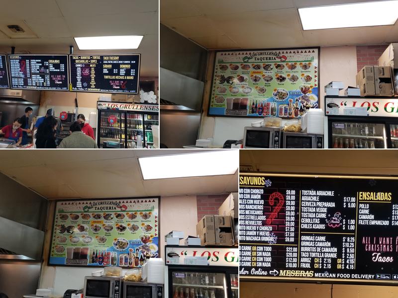 Los Grullenses Restaurant Menu