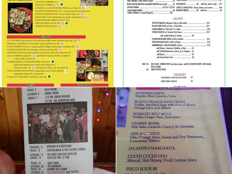 Cabernet Franks Menu