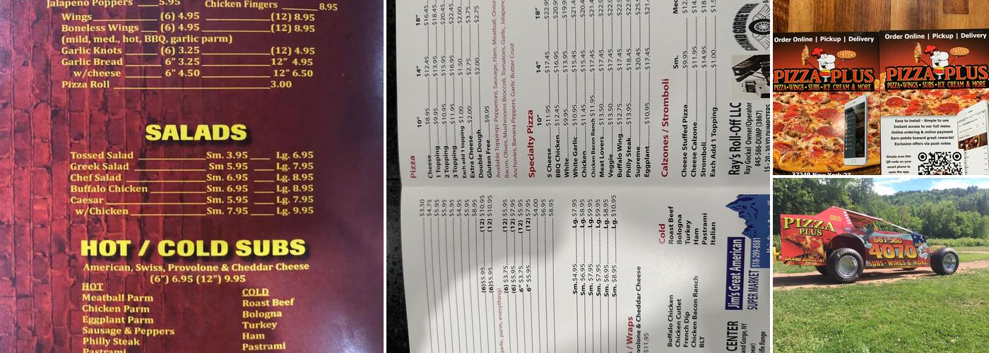 Pizza Plus Menu