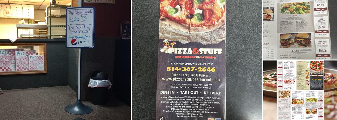 Pizza-N-Stuff Menu
