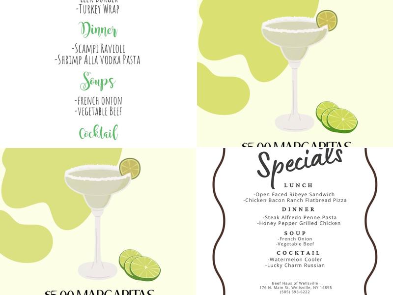 Beef Haus Menu