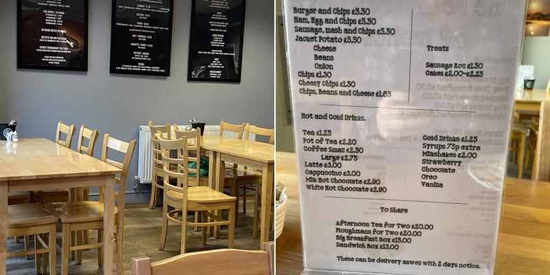 The Pear Tree Cafe of irchester Menu