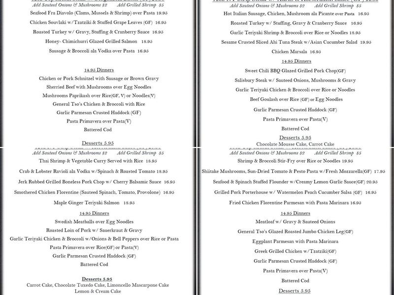 Yulan Country Store Menu