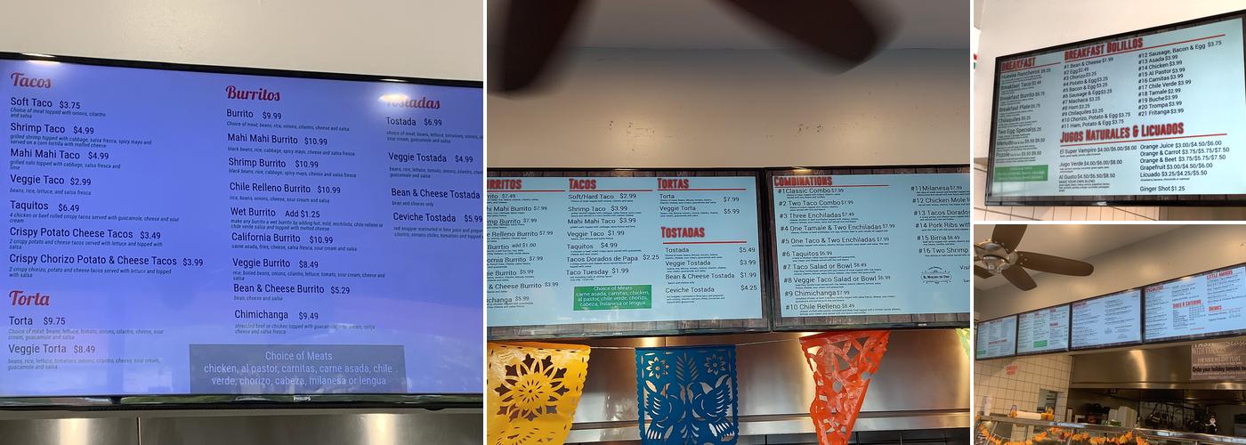 El Molino De Oro Menu