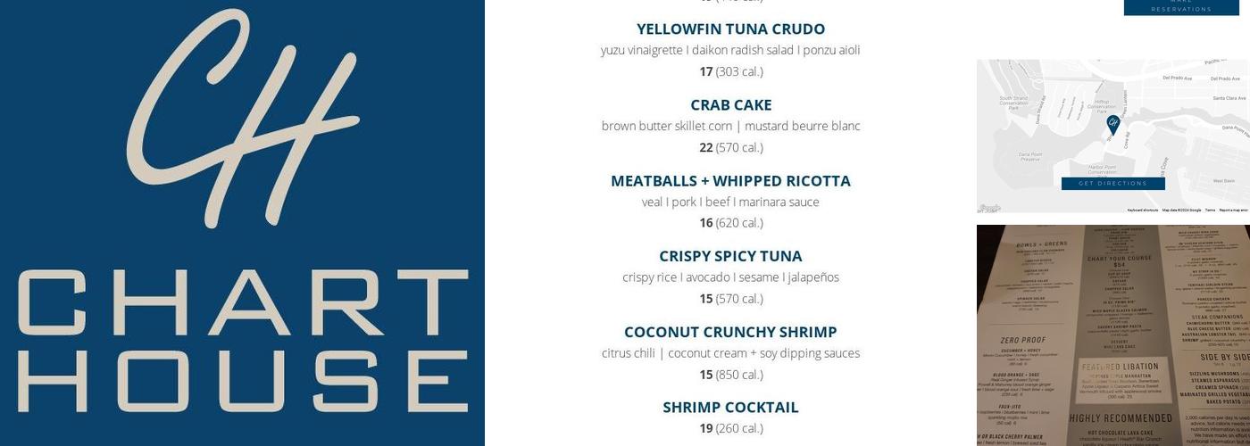 Chart House Menu