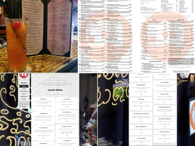 Thai Juan On Menu
