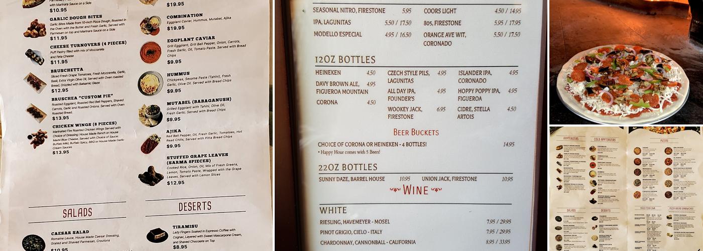Custom Pie and Bar Menu