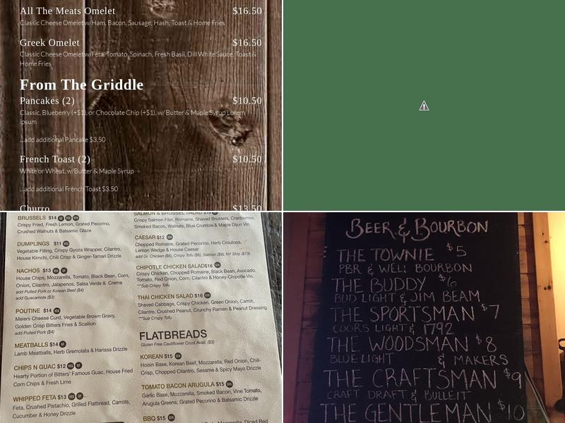 Bitters & Bones Menu