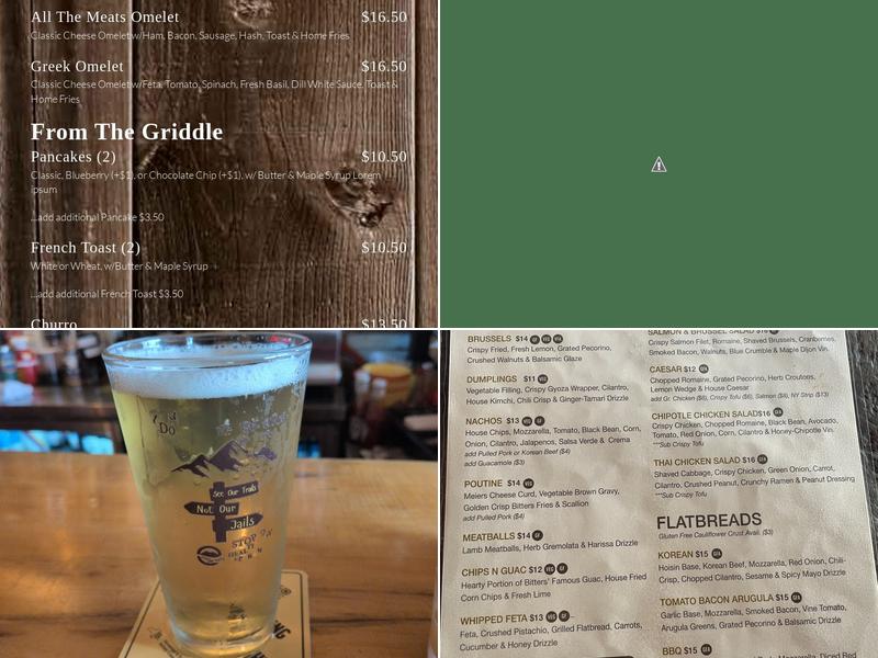 Bitters & Bones Menu
