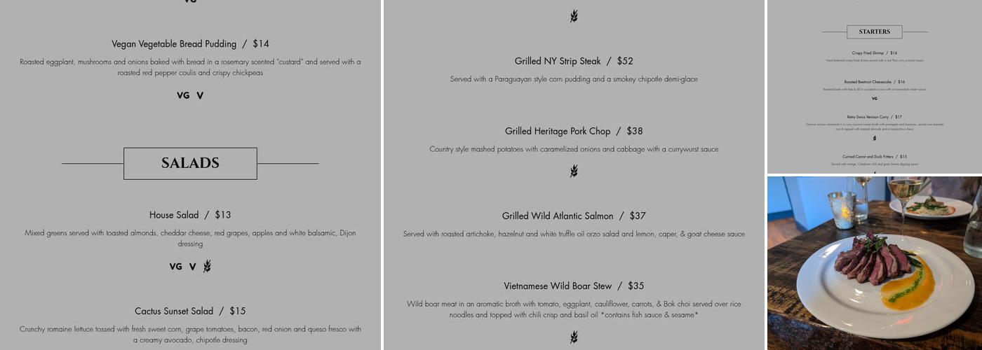 Salt of the Earth Bistro-Lake Placid, NY Menu