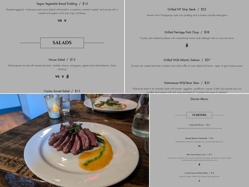 Salt of the Earth Bistro-Lake Placid, NY Menu