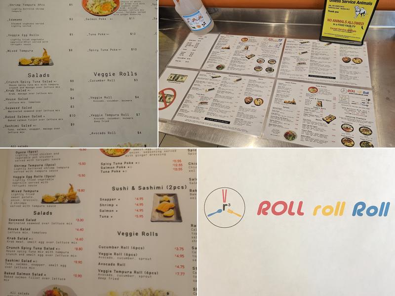Roll roll Roll Menu