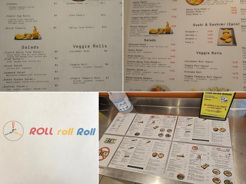 Roll roll Roll Menu