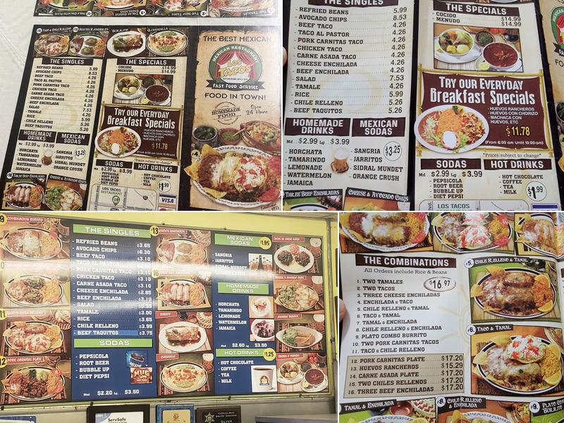 Los Tacos Menu