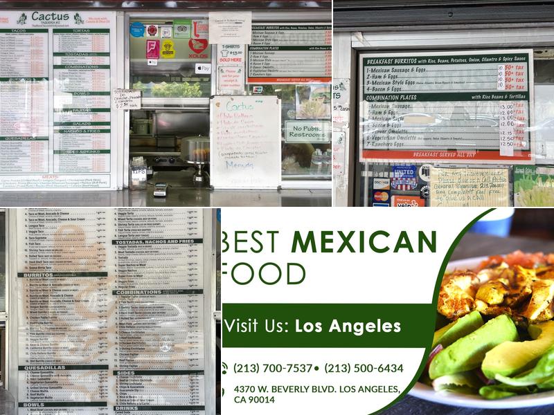 Cactus Taquerias #2 Menu