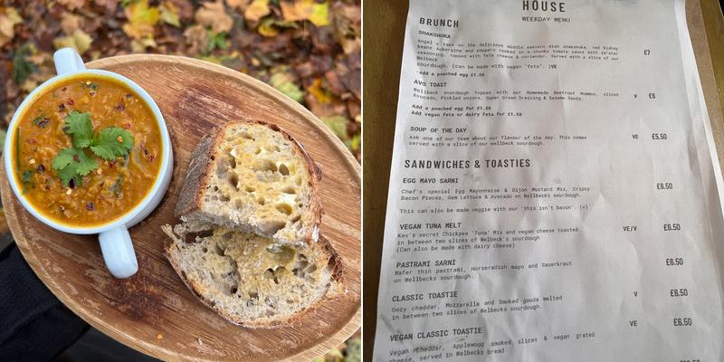 The Angel Coffee House Menu