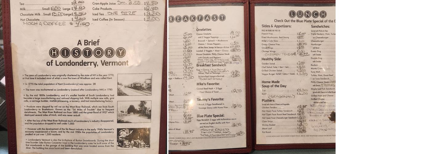 Maple Leaf Diner Menu
