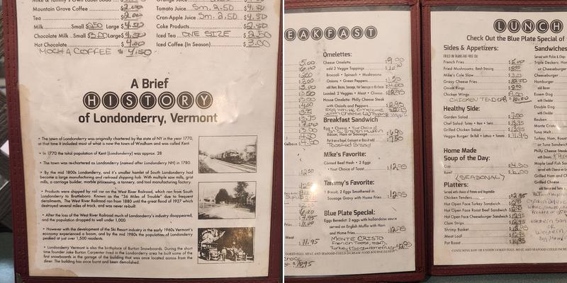 Maple Leaf Diner Menu