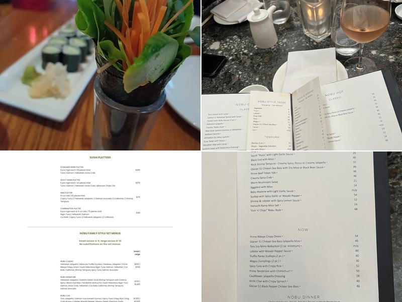 Nobu Los Angeles Menu