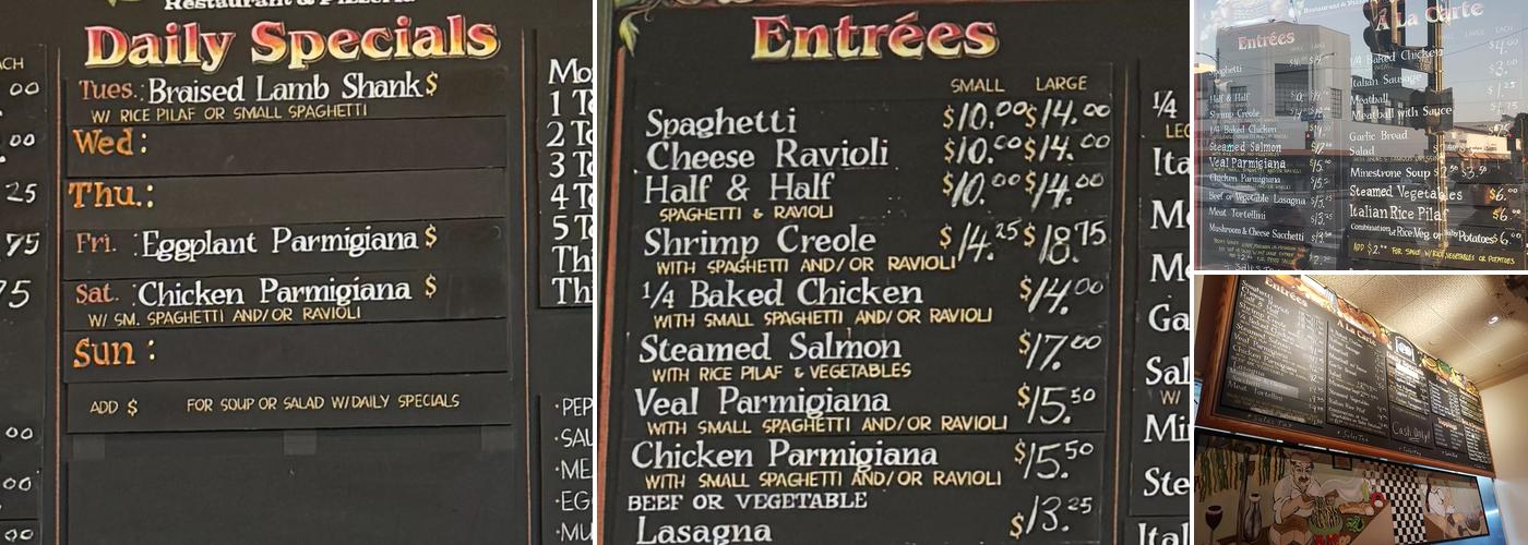 Andre's Menu