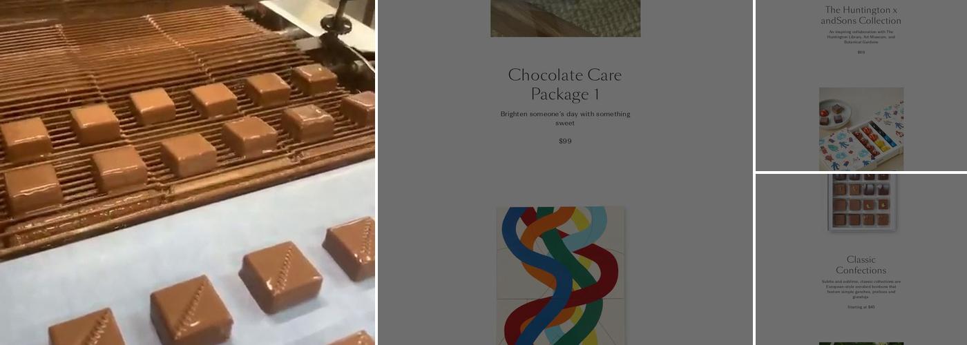 andSons Chocolates Menu