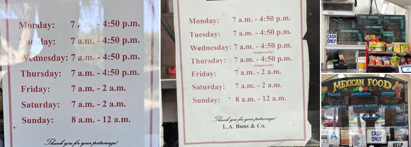 LA Buns Co Menu