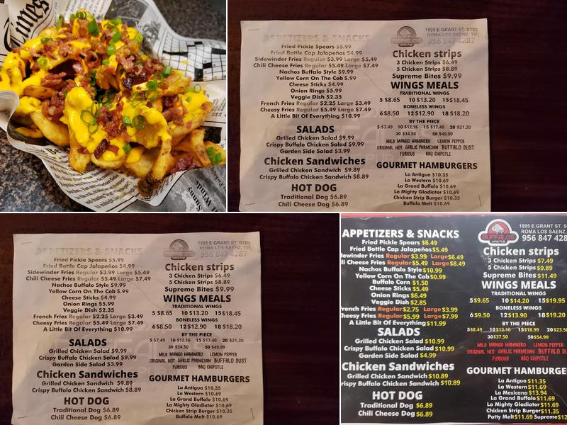 Buffalos Wing Pub Menu