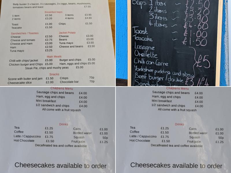 Sturgate Airfield Cafe Menu