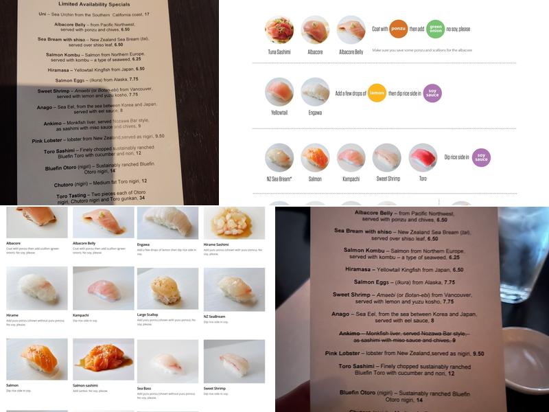 SUGARFISH by sushi nozawa Menu