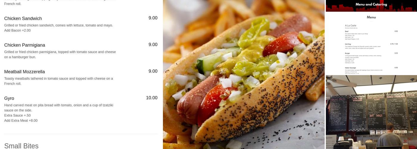 Goodfella's Beef Menu