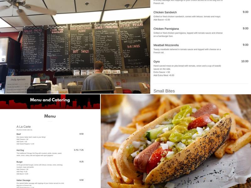 Goodfella's Beef Menu