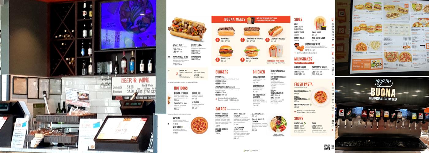 Buona - Algonquin Menu