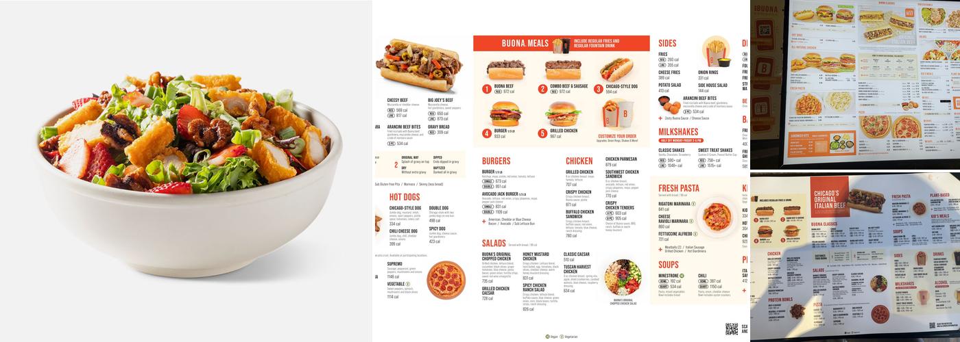 Buona Menu
