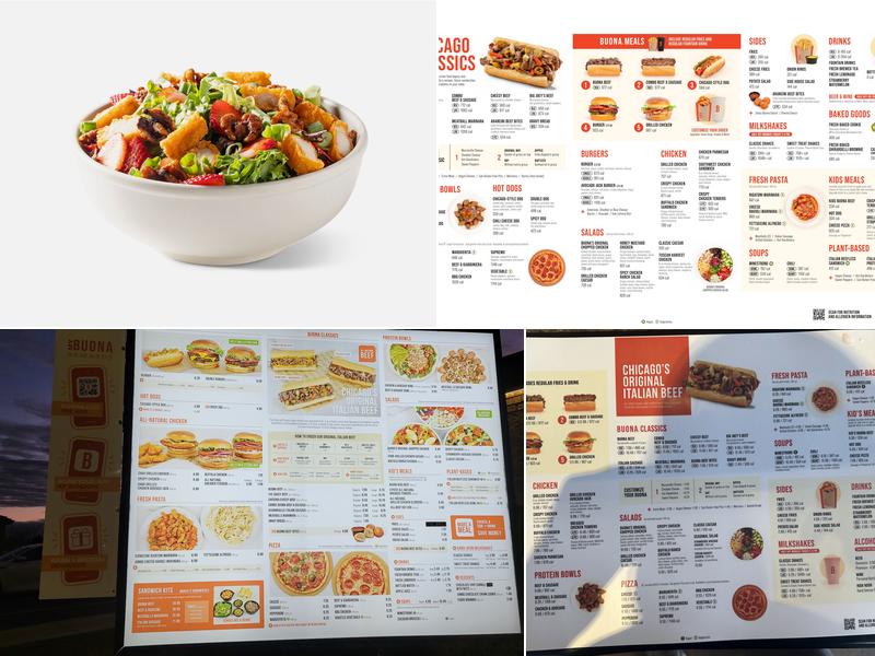 Buona Menu
