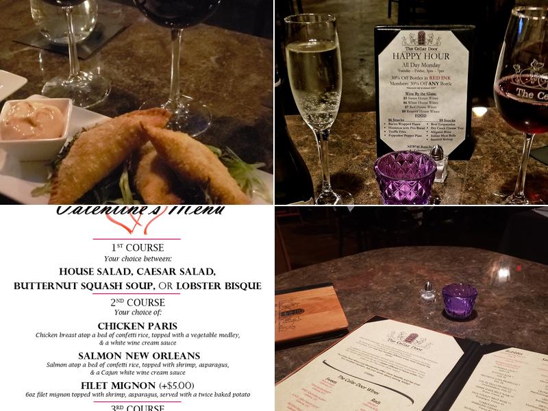 The Cellar Door Menu