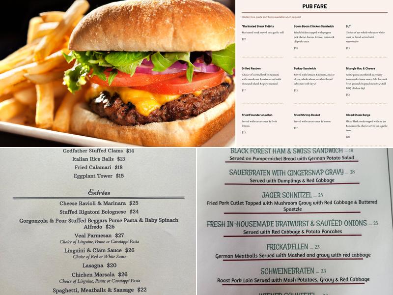 Triangle Pub Menu