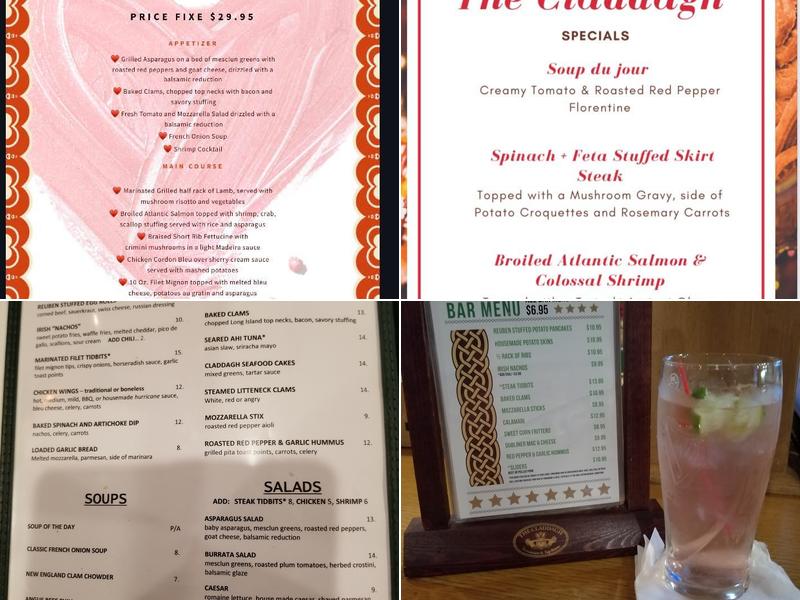 The Claddagh Menu