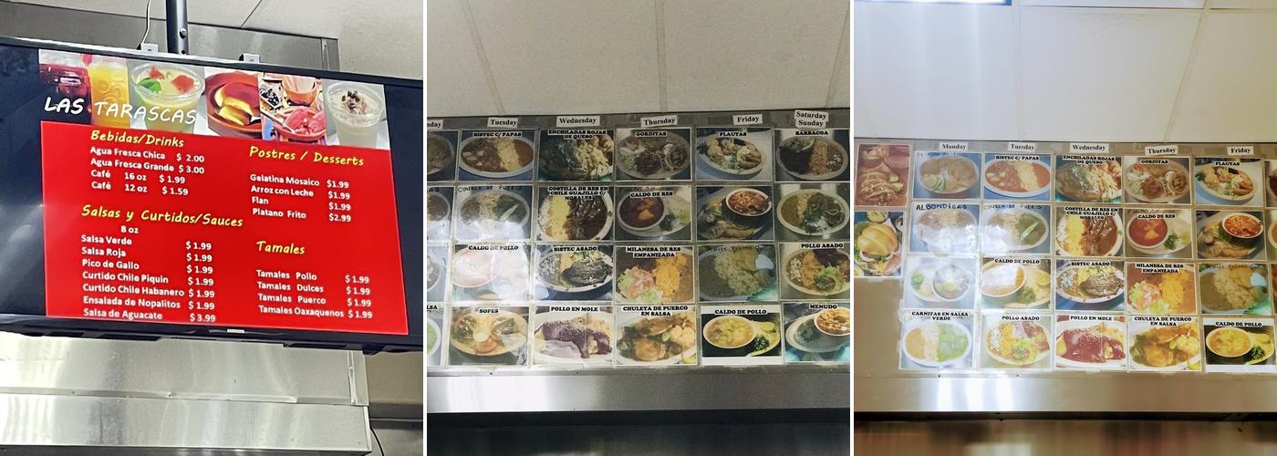 Las Tarascas #2 Menu