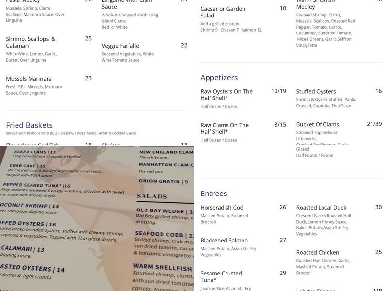 Buoy One - Westhampton Menu