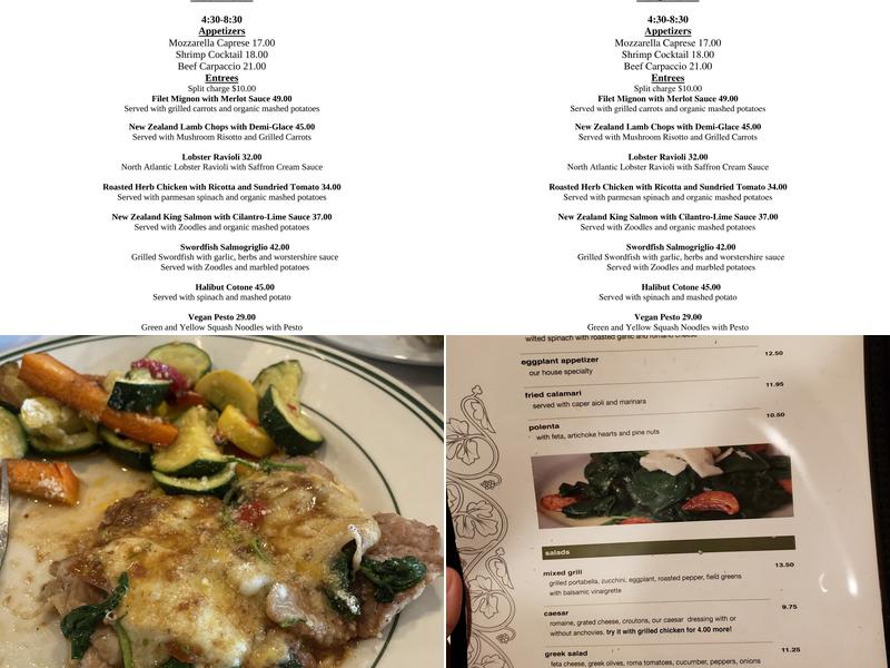 Jack's Restaurant Menu